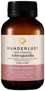 Amcal Pharmacies Wanderlust High Strength Ashwagandha 60 Capsules offer