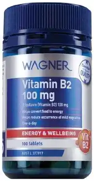 Amcal Pharmacies Wagner Vitamin B2 100mg 100 Tablets offer