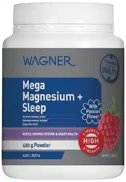 Amcal Pharmacies Wagner Mega Magnesium + Sleep Berry Flavour offer