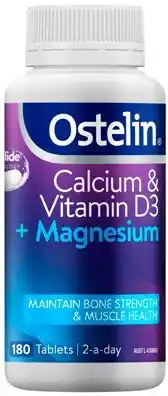 Amcal Pharmacies Ostelin Calcium & Vitamin D3 + Magnesium 180 Tablets offer
