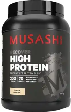 Amcal Pharmacies Musashi High Protein Vanilla Flavour offer
