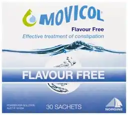Amcal Pharmacies Movicol Flavour Free Sachets offer