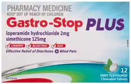 Amcal Pharmacies Gastro-Stop Plus 12 Chewable Tablets offer
