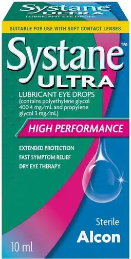 Amcal Pharmacies Systane Ultra Lubricant Eye Drops offer