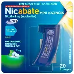 Amcal Pharmacies Nicabate Minis Lozenge Mint 2mg offer