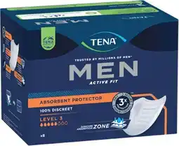 Amcal Pharmacies Tena Men Active Fit Absorbent Protector Level 3 offer