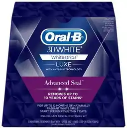 Amcal Pharmacies Oral-B 3D White Luxe Whitestrips Advanced Seal offer