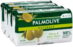 Amcal Pharmacies Palmolive Naturals Olive & Aloe Vera Soap Bar offer