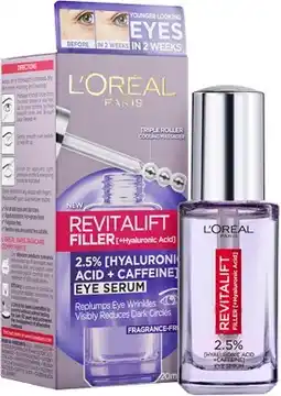 Amcal Pharmacies L’Oréal Paris Revitalift Filler Eye Serum offer