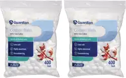Amcal Pharmacies Guardian Cotton Balls offer