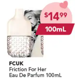 Amcal Pharmacies Friction for her eau de parfum offer