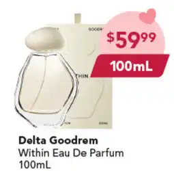 Amcal Pharmacies Delta goodrem within eau de parfum offer