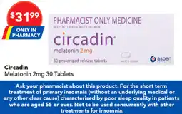 Amcal Pharmacies Circadin melatonin offer