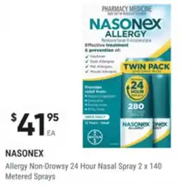 Super Pharmacy Nasonex allergy non-drowsy 24 hour nasal spray offer