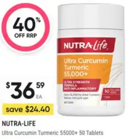 Super Pharmacy Nutra-life ultra curcumin turmeric 55000+ offer