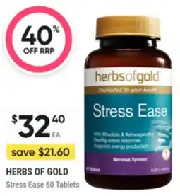 Super Pharmacy Herbs of gold stress ease offer