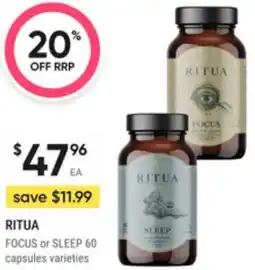 Super Pharmacy Ritua focus or sleep varieties offer