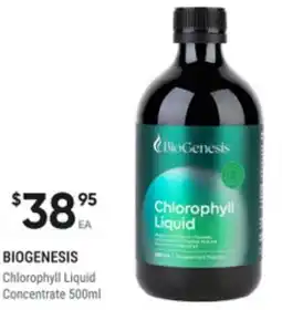 Super Pharmacy Biogenesis chlorophyll liquid concentrate offer
