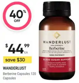 Super Pharmacy Wanderlust berberine capsules offer