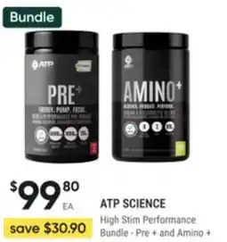Super Pharmacy Atp science high stim performance bundle pre and amino offer