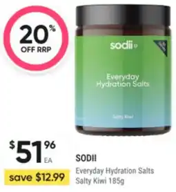 Super Pharmacy Sodii everyday hydration salts salty kiwi offer