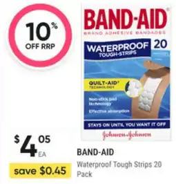 Super Pharmacy BAND-AID Waterproof Tough Strips offer