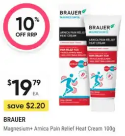 Super Pharmacy Brauer magnesium arnica pain relief heat cream offer