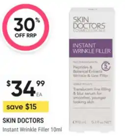 Super Pharmacy SKIN DOCTORS Instant Wrinkle Filler offer