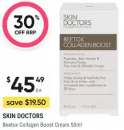 Super Pharmacy Skin doctors beetox collagen boost cream offer