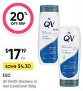 Super Pharmacy Ego qv gentle shampoo or hair conditioner offer