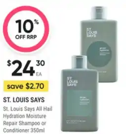 Super Pharmacy St. louis says all hail hydration moisture repair shampoo or conditioner offer