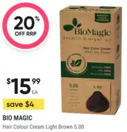 Super Pharmacy Bio magic hair colour cream light brown 5.00 offer