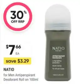 Super Pharmacy Natio for men antiperspirant deodorant roll on offer