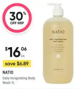 Super Pharmacy Natio daily invigorating body wash offer