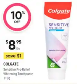 Super Pharmacy Colgate sensitive pro-relief whitening toothpaste offer