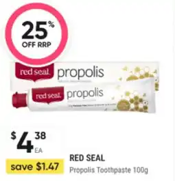 Super Pharmacy Red seal propolis toothpaste offer