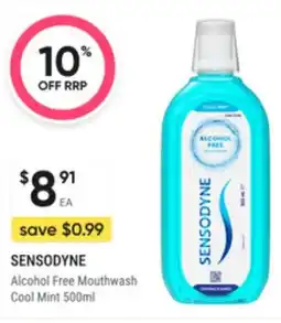 Super Pharmacy Sensodyne alcohol free mouthwash cool mint offer