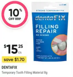 Super Pharmacy Dentafix temporary tooth filling material offer
