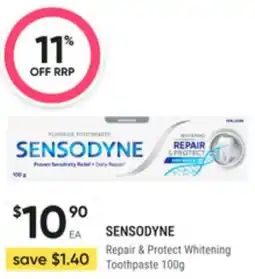 Super Pharmacy Sensodyne repair & protect whitening toothpaste offer