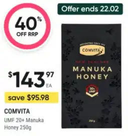 Super Pharmacy Comvita umf 20+ manuka honey offer