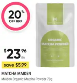 Super Pharmacy Matcha maiden organic matcha powder offer