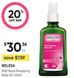 Super Pharmacy Weleda wild rose pampering body oil offer