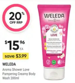 Super Pharmacy Aroma shower love pampering creamy body wash offer