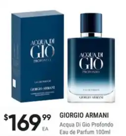 Super Pharmacy Giorgio armani acqua di gio profondo eau de parfum offer