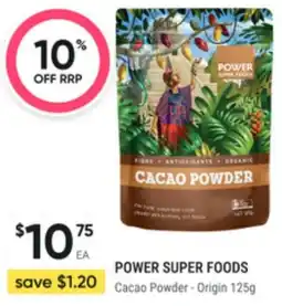 Super Pharmacy Power super foods cacao powder origin offer