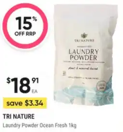 Super Pharmacy Tri nature laundry powder ocean fresh offer