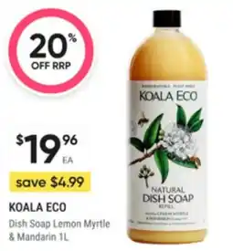 Super Pharmacy Koala eco dish soap lemon myrtle & mandarin offer