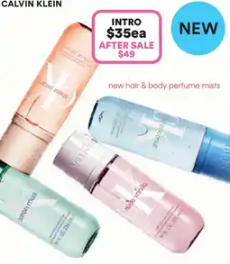 Priceline Calvin klein body mist cotton musk green offer