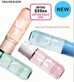 Priceline Calvin klein body mist nude vanilla lavender offer