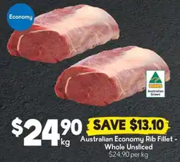 Drakes Australian Economy Rib Fillet - Whole Unsliced offer